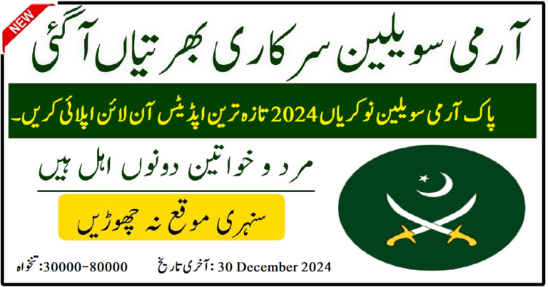 Pak Army Civilian Jobs 2024