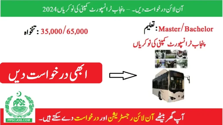 Punjab Transport Company Jobs