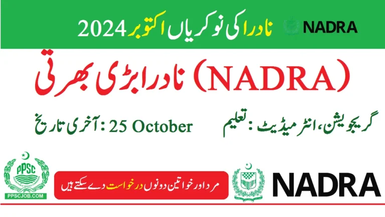 NADRA Jobs October 2024