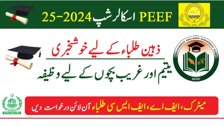 PEEF Scholarship 2024 25