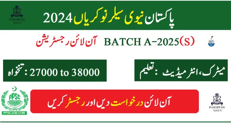 Pakistan Navy Sailor Jobs 2024