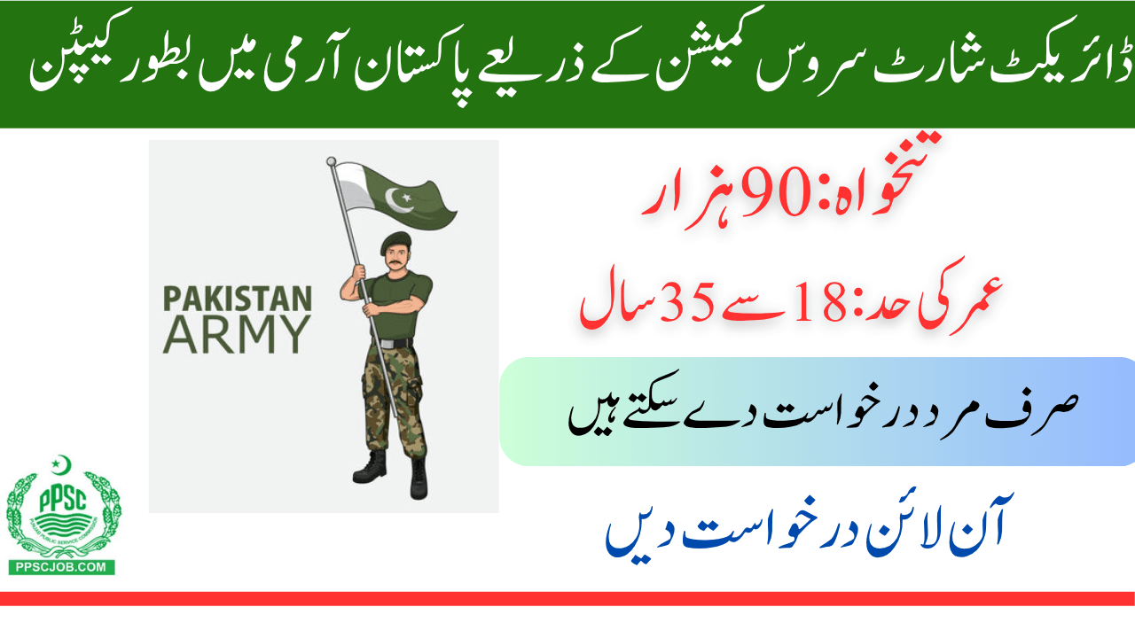 Join Pakistan Army as Captain